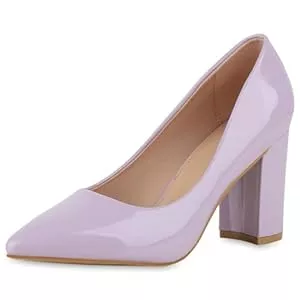 VAN HILL High Heels VAN HILL Damen Klassische Pumps mit Blockabsatz