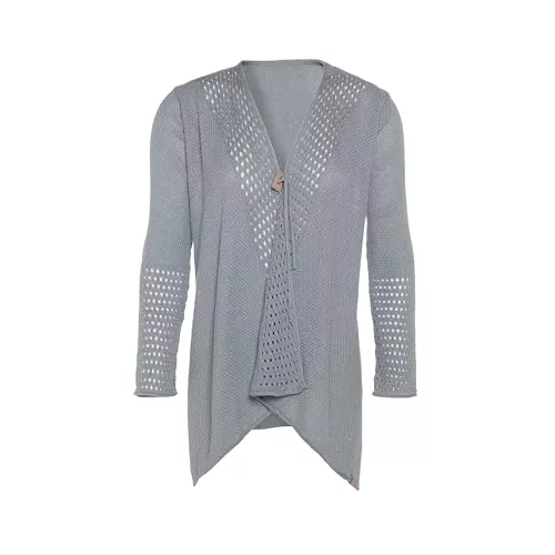 KNIT FACTORY Strickjacken KNIT FACTORY - April Strickjacke - Mittellange Damen Strickjacke - Sommer Cardigan aus Baumwollmix - Hochwertige Qualität