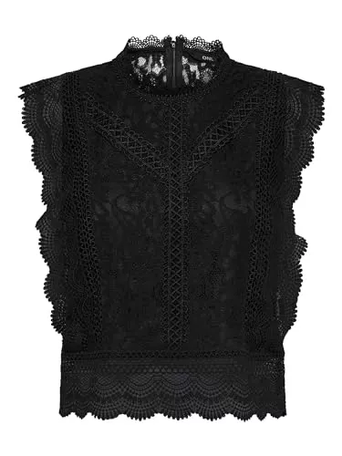 ONLY Tops ONLY Damen Onlkaro S/L Lace WVN Top