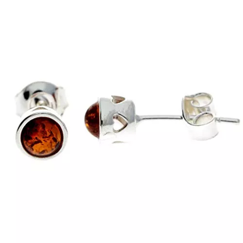 SilverAmber Jewellery Schmuck SilverAmber Jewellery UK Damen - 925 Sterling-Silber 925 Rund Bernstein