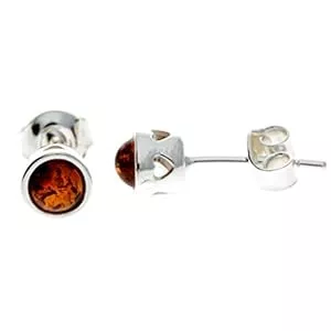 SilverAmber Jewellery Schmuck SilverAmber Jewellery UK Damen - 925 Sterling-Silber 925 Rund Bernstein