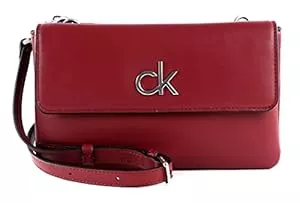 Calvin Klein Taschen & Rucksäcke Calvin Klein Double Compartment Xbody With Flap Red Currant