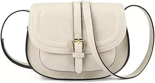 AFKOMST Taschen & Rucksäcke AFKOMST Umhängetasche Damen Klein, Frauen PU Leder Schultertaschen, Handtasche Damen, mit Verstellbar Abnehmbar Schultergurt