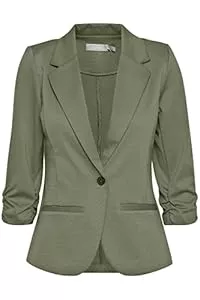 fransa Blazer fransa FRZablazer Damen Blazer Kurzblazer Jacke mit Stretch Geraffte Ärmel mit Taschen