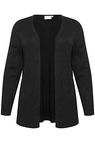 KAFFE CURVE Blazer KAFFE CURVE Damen Women's Plus Size Open Front Long Sleeves Sweater Cardigan