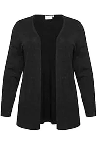 KAFFE CURVE Blazer KAFFE CURVE Damen Women's Plus Size Open Front Long Sleeves Sweater Cardigan