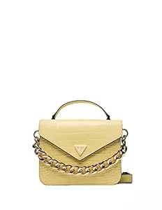 Guess Taschen & Rucksäcke Guess Damen Retour Croc-Print Handbag, Gelb