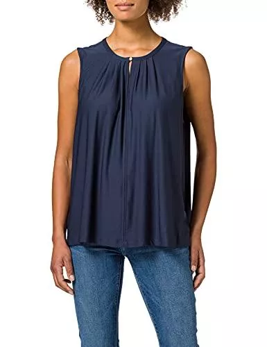 VERO MODA Ärmellose Blusen Vero Moda Curve Damen Vmmilla Sl Button JRS Ga Curve Top