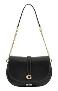 GUESS Taschen & Rucksäcke GUESS Kuba Tri Compartment Flap Shoulder Bag Black