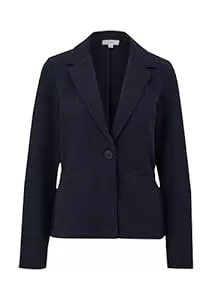 s.Oliver Blazer s.Oliver Damen Sweatshirt Jacke mit Reverskragen und Knopfverschluss, Lange Ärmel, Regular Fit