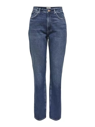 ONLY Jeans ONLY Female Straight-Fit Jeans ONLJACI Mittlere Taille Gerade geschnitten Jeans