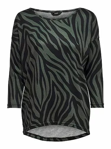ONLY Langarmshirts ONLY Female Oberteil mit 3/4-Ärmeln Bedrucktes