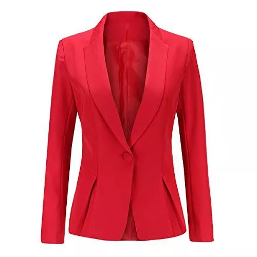 YYNUDA Blazer YYNUDA Damen Elegant Blazer Langarm Fashion Anzugjacke Slim Fit Business Top Jacke