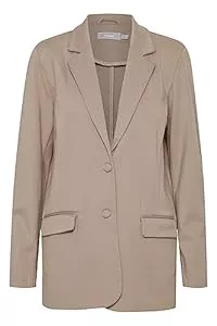 fransa Blazer fransa FRLANO Damen Blazer Longblazer Jacke mit Reverskragen und Knopf mit Stretch