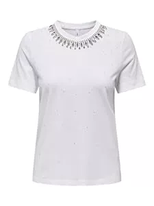 ONLY T-Shirts ONLY Damen Onljulia S/S Embellisment Top Box JRS T-Shirt