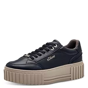 s.Oliver Sneaker & Sportschuhe s.Oliver Damen Plateau Sneaker mit Schnürsenkeln Vegan