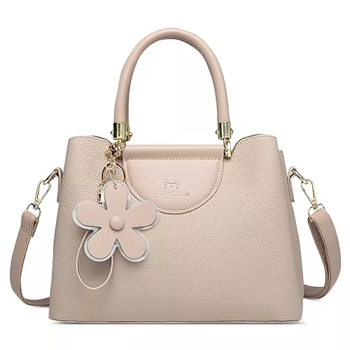 DEEVORCA Taschen & Rucksäcke DEEVORCA Mode Damen Handtasche Elegant Umhängetasche Lässig Mittel Pu Leder Wasserdicht Messenger Umhängetaschen Dating Arbeiten Party Reisen Geschäft Henkeltaschen Blume Anhänger