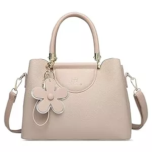 DEEVORCA Taschen & Rucksäcke DEEVORCA Mode Damen Handtasche Elegant Umhängetasche Lässig Mittel Pu Leder Wasserdicht Messenger Umhängetaschen Dating Arbeiten Party Reisen Geschäft Henkeltaschen Blume Anhänger