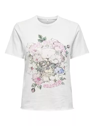 ONLY T-Shirts ONLY Damen Onllucy Life Reg S/S Top Box JRS T-Shirt