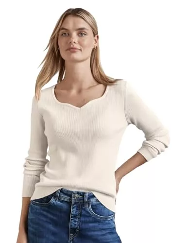 Street One Pullover & Strickmode Street One Damen Shirt mit Rippstruktur