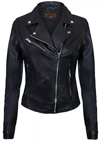 Infinity Leather Jacken Infinity Leather Damen Lederjacke Klassische Bikerjacke Aus Echtem Leder