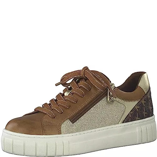 MARCO TOZZI Sneaker & Sportschuhe MARCO TOZZI by Guido Maria Kretschmer Damen Sneaker flach Freizeit mit Schnürsenkeln