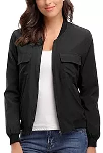 MISS MOLY Jacken MISS MOLY Bomberjacke Damen Blouson Frühlingsjacke Dünne Jacke Reißverschluss Fliegerjacke