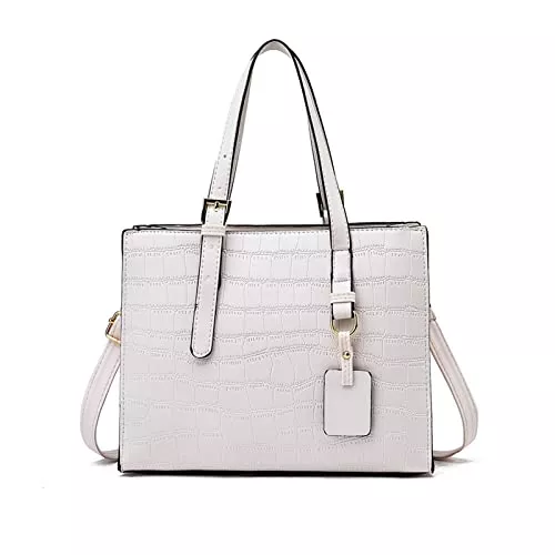NICOLE &amp; DORIS Taschen & Rucksäcke NICOLE &amp; DORIS Frauen Handtasche Elegante Henkeltasche Damen Schultertaschen PU Leder Tote Tasche Mode Handtaschen Umhängetasche Kroko Optik Handtasche für Arbeits Alltags
