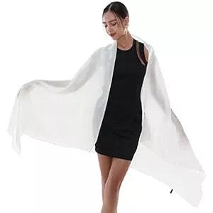 RIIQIICHY Schals & Tücher RIIQIICHY Stola Damen Festlich Fur Abendkleid Chiffon Schals Tücher Pashmina Schultertuch Sommer Hochzeit