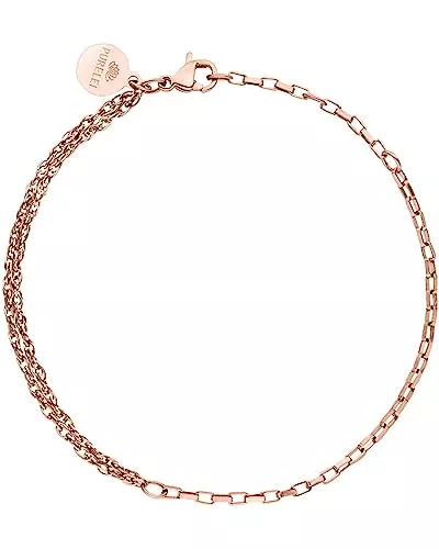 Purelei Schmuck Purelei® Kumu O Mix Armband – Elegantes, verspieltes Damen Armband mit Plättchen – Edelstahl 18K – Verstellbare Länge 16,5/18,5/20 cm – Hawaiianisch inspiriert