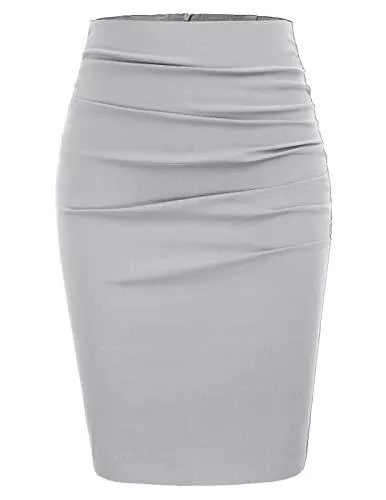 GRACE KARIN Röcke GRACE KARIN Bleistiftrock Damen Knielang Business Rock Pencil Rock CL866