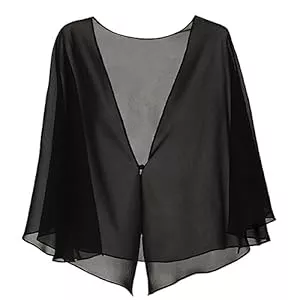 Lifup Schals & Tücher Lifup Damen Chiffon Poncho Schal Stola Leichter Weicher Umschlagtücher für Hochzeit Braut Schultertuch Elegant Braut Schal Stola Umschlagtuch