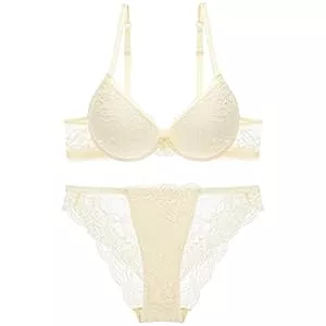 SHEKINI Unterwäsche & Dessous SHEKINI Damen Push Up Spitze Dessous Set Bügel Sexy BH und Panty Set 2 Stück