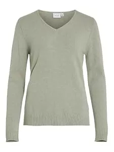 Vila Pullover & Strickmode Vila Female Strickpullover V-Ausschnitt-