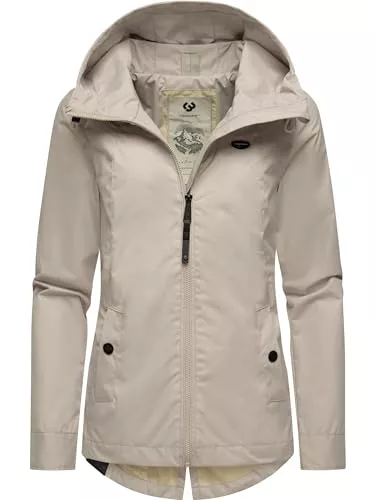 Ragwear Jacken Ragwear leichte Damen Übergangsjacke kurz Outdoor-Jacke wasserdicht Parka mit Kapuze Monade Übergang YOUMODO XS-6XL