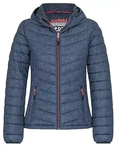 icefeld Jacken icefeld Damen Jacke/Steppjacke/Pufferjacke/Isolationsjacke, gefüttert, mit Kapuze