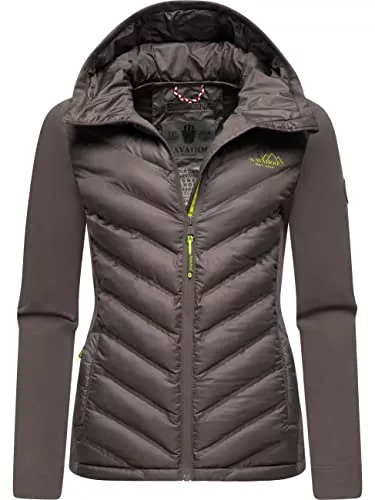 Navahoo Jacken Navahoo Damen leichte Übergangsjacke Steppjacke mit Kapuze Nimm Mich Mit XS-XXL