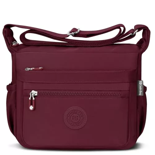 JUYANO Taschen & Rucksäcke JUYANO Umhängetasche Damen Mittelgroß, Nylon Damen Umhängetasche mit mehreren Taschen Wasserdicht Leichte Crossbody Bag Damen Verstellbarer Breitem Freizeit für Einkaufen Reisen Schule