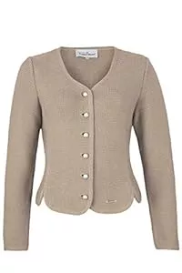 Turi Landhaus Blazer Turi Landhaus Damen Dirndljacke Strick weinrot, 200-BURGUNDROT, 32