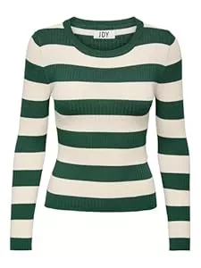 JdY Pullover & Strickmode JDY Damen Pflaume L/S O-Neck Stripe Pull. KNT Noos Pullover