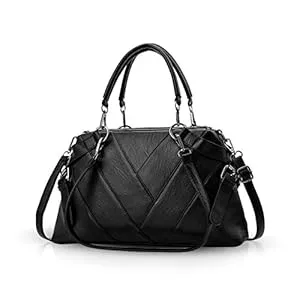 NICOLE & DORIS Taschen & Rucksäcke NICOLE & DORIS Handtaschen für Damen Modern Henkeltasche Schultertasche Weiche PU Leder Umhängetasche Elegant Handtasche mit Gestreifte