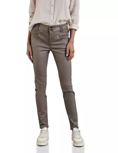 Street One Hosen Street One Damen Beschichtete Hose im Slim Fit