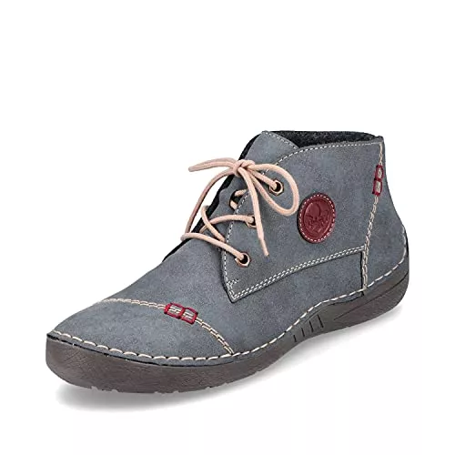 Rieker Stiefel Rieker Damen Bequemschuhe 52540, Frauen Schnürhalbschuhe