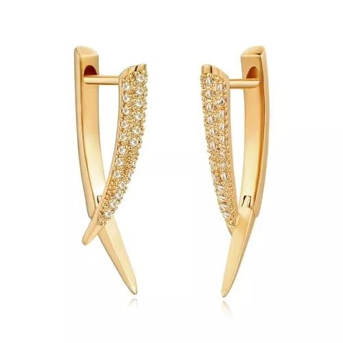 Jenosy Schmuck Jenosy Ohrringe Gold Damen Schleifen Ohrringe Damen Zarte Bow Ohrringe Creolen Mädchen Modische Leichte Knorpel Huggie Hypoallergene Ohrringe 18K Vergoldet Modeschmuck für Frauen und Mädchen