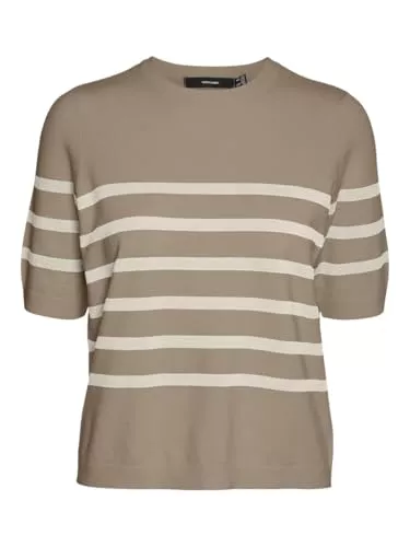 VERO MODA Pullover & Strickmode VERO MODA Damen Vmsaba Plain Ss O-Neck Ga Noos Pullover