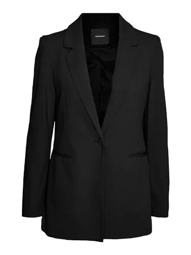 VERO MODA Blazer VERO MODA Damen Blazer VMSARA LS Loose Long Single Blazer Boo