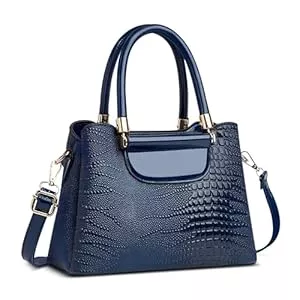 FOLOVEYA Taschen & Rucksäcke FOLOVEYA Damen Handtasche Klein Mode Krokodilmuster Frauen Henkeltaschen Elegant Top-Griff Taschen Umhängetasche Shopper Schultertasche PU Leder für Arbeiten Reisen Dating