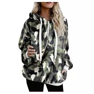 Generisch Jacken Hoodie Damen Oversize Teddy Fleece 1/4 Reißverschluss Warm Freizeit Modische Vielseitig mit Kapuze Alltag Leicht Bequem Zuhause Outdoor Pendeln Feiern Reisen Langarm Hoodie Pullover Oversized Blanket