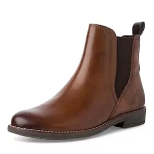 MARCO TOZZI Stiefel MARCO TOZZI Damen Chelsea Boots mit Lederanteil zum Schlupfen