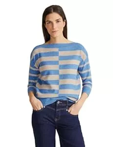 Street One Pullover & Strickmode STREET ONE Damen Gestreifter Pullover